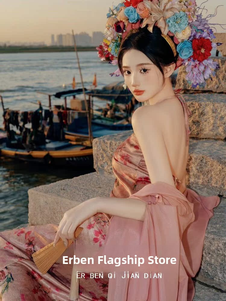 Xinpu Women's Floral Hairpin T - Ethnic Style Dresses 评论和价格