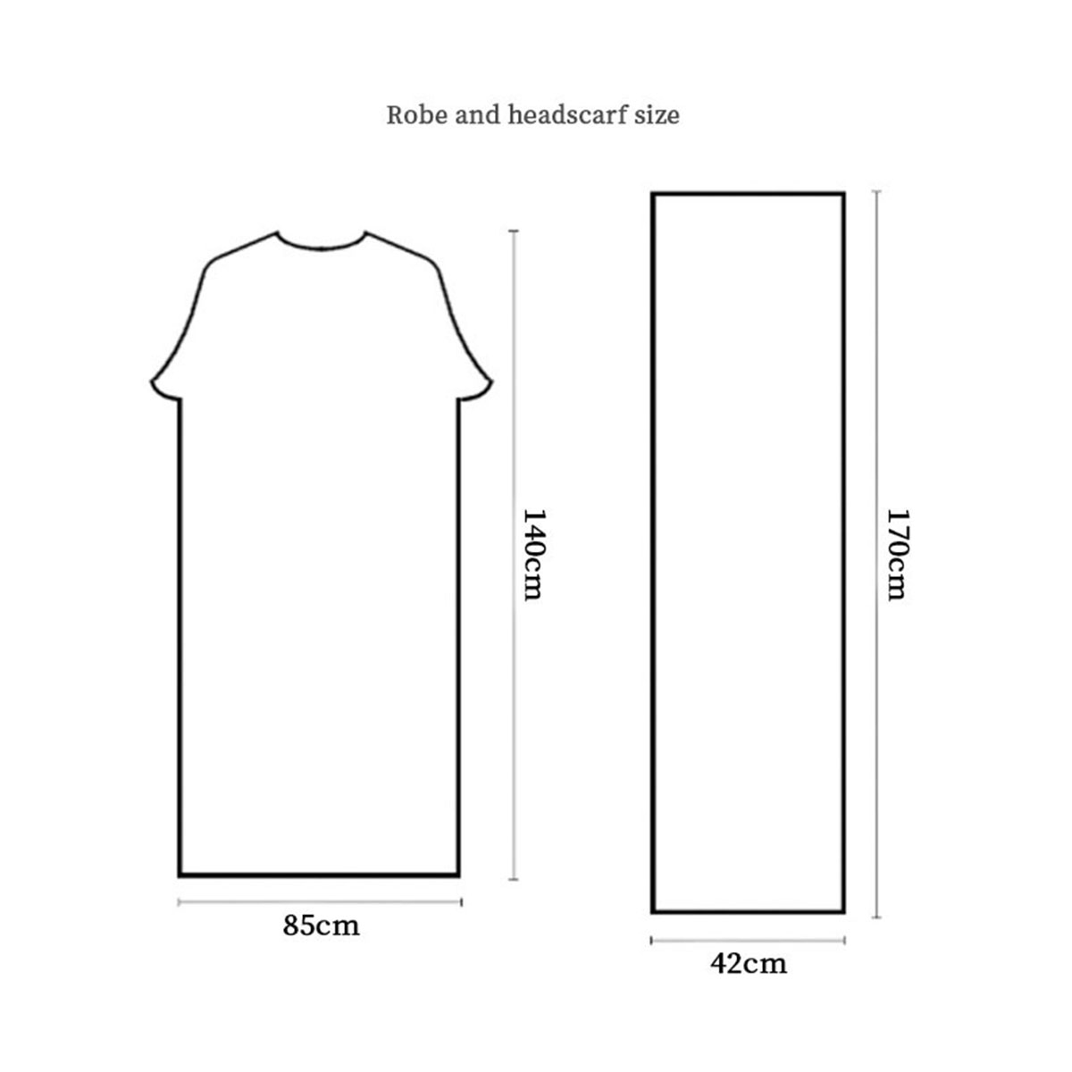 New Muslim 2 Piece Abaya Set H - Abaya Modest Wear 评论和价格