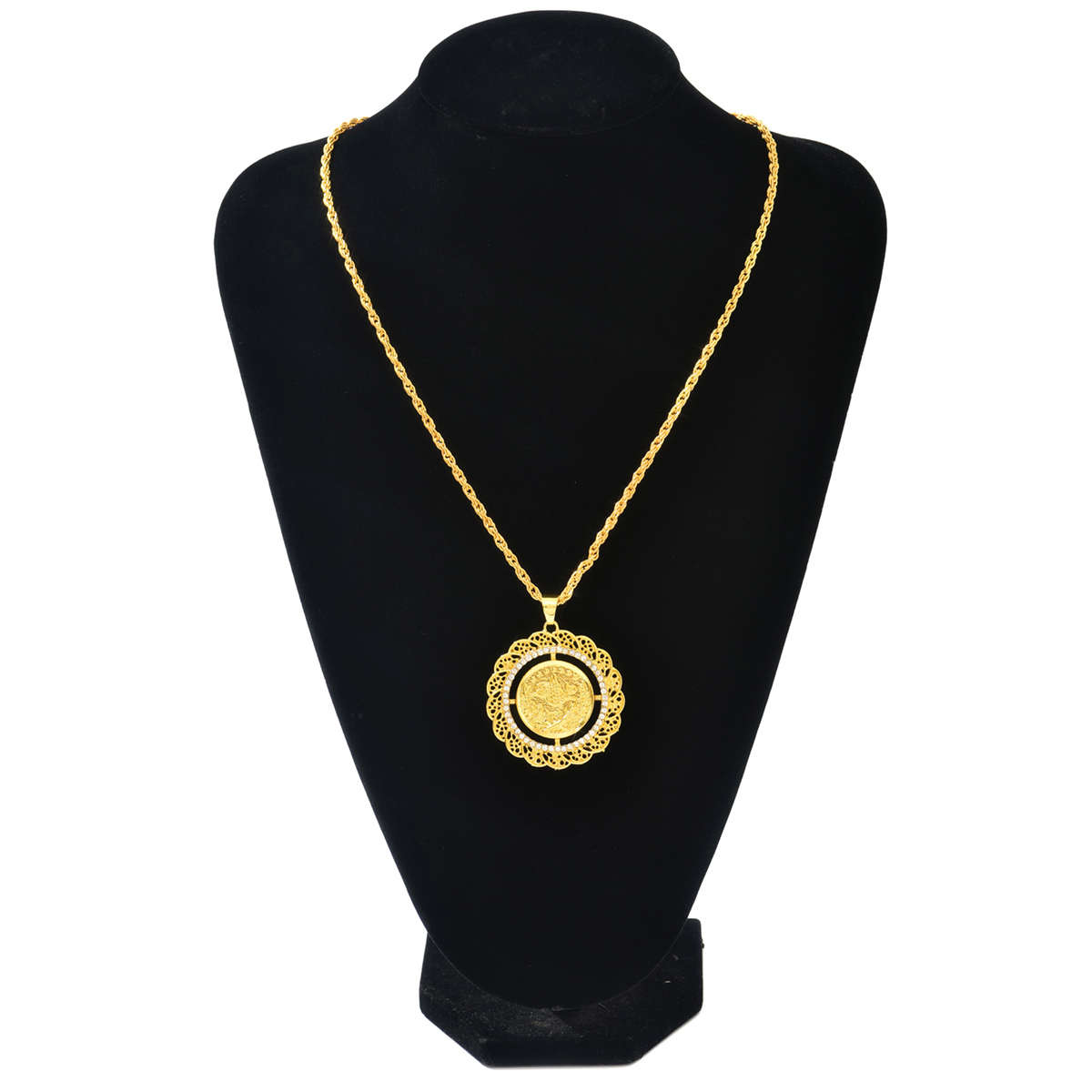 Vintage Golden Coin Necklace T - Ethnic Wear Fashion Designer 评论和价格