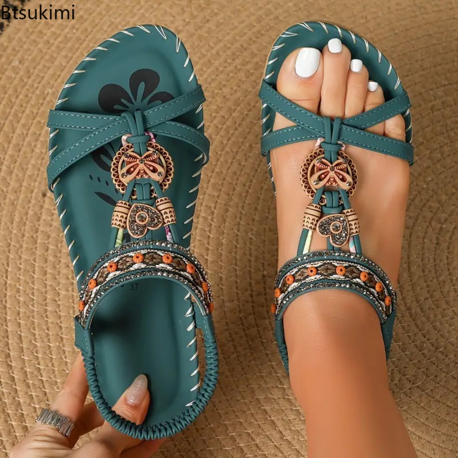 Women Bohemian Sandals Outdoor - The Ethnic Fashion 评论和价格