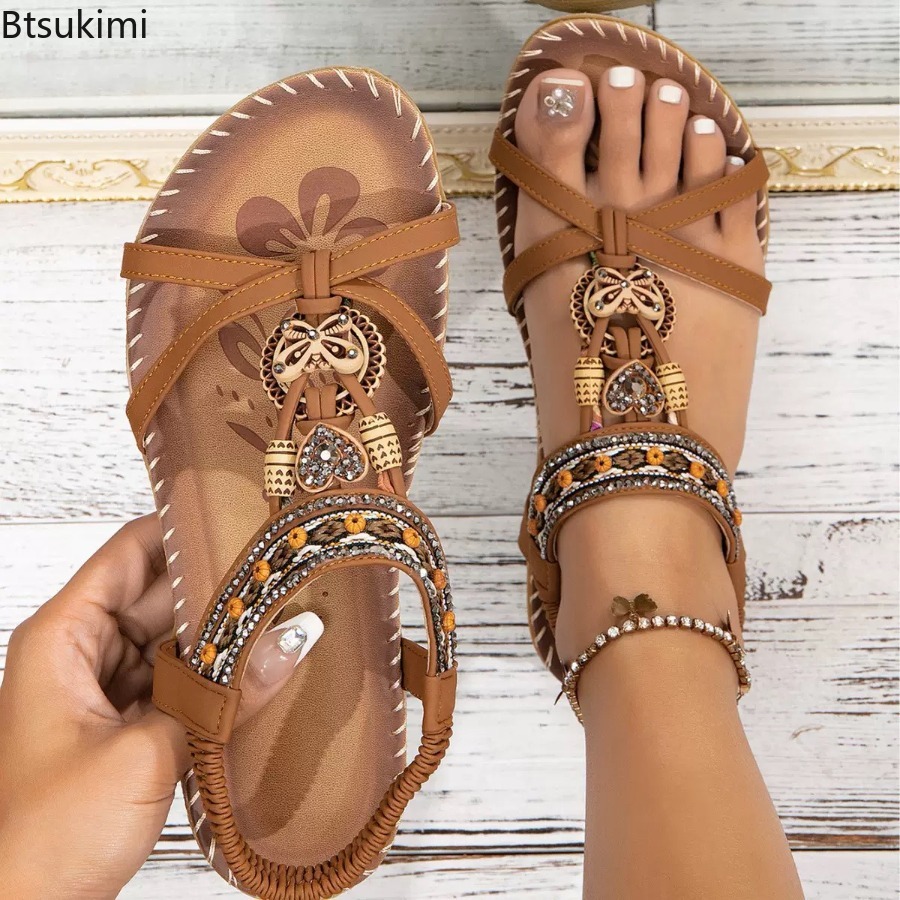 Women Bohemian Sandals Outdoor - The Ethnic Fashion 评论和价格