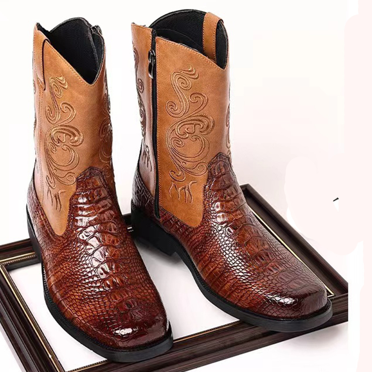 Fashionable Embossed Casual Me - The Ethnic Fashion 评论和价格