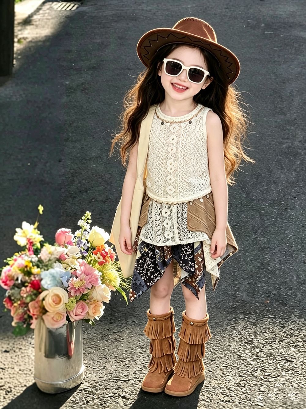 Girls Summer Outfit 2026 New E - Kids Ethnic Fashion 评论和价格