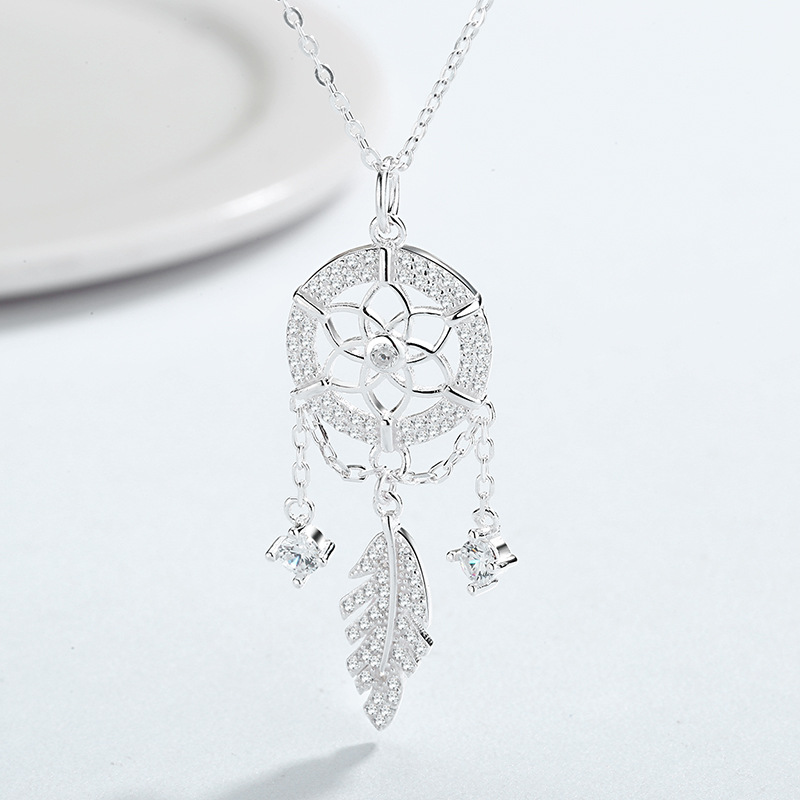 S925 Sterling Silver Dreamcatc - Ethnic Fashion Wear For Women 评论和价格