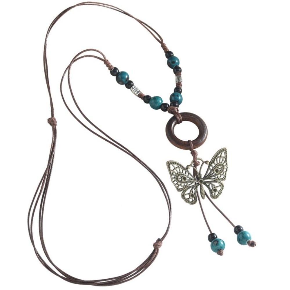 Ethnic Style Butterfly Pendant - Ethnic Wear Fashion Designer 评论和价格