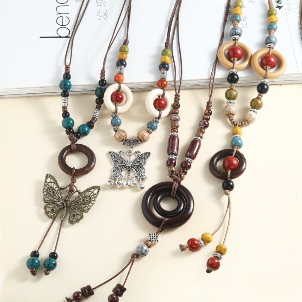 Ethnic Style Butterfly Pendant - Ethnic Wear Fashion Designer 评论和价格