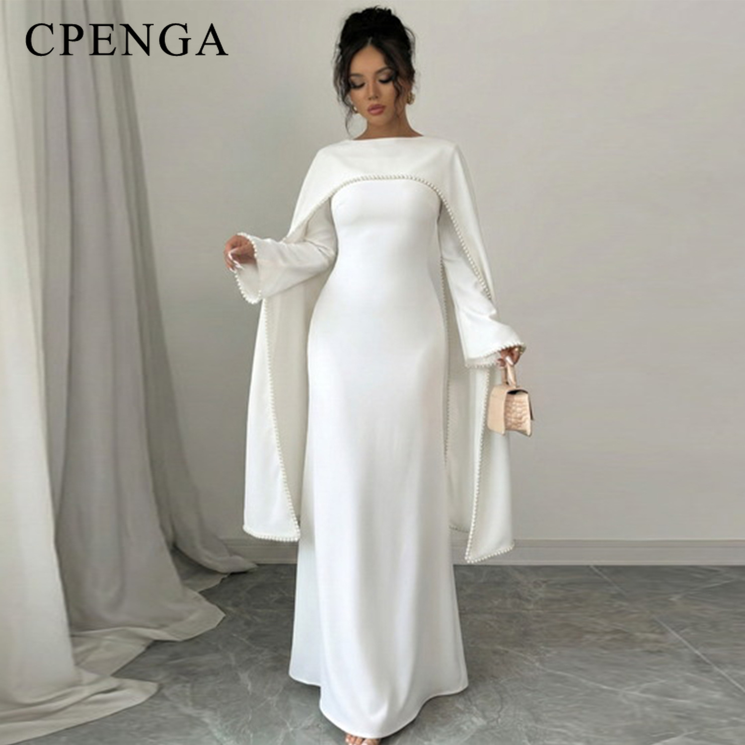 Luxury Dubai Abaya with Beaded - Abaya Modest Wear 评论和价格
