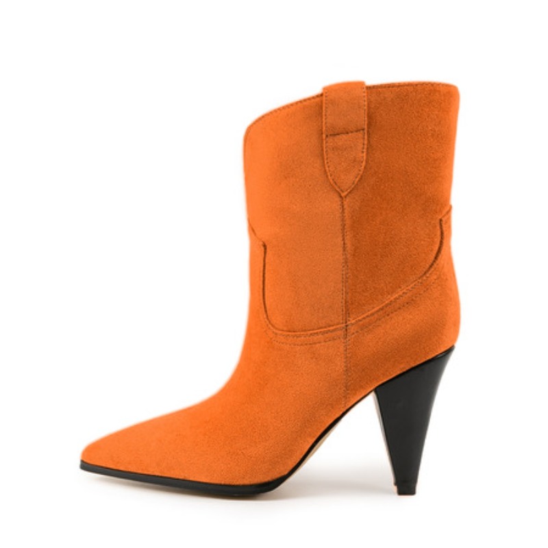 Bicolor Spike Heels Pull On Fa - The Ethnic Fashion 评论和价格