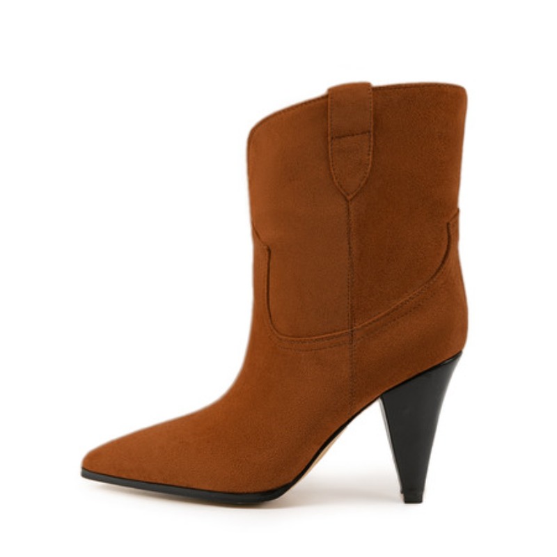 Bicolor Spike Heels Pull On Fa - The Ethnic Fashion 评论和价格