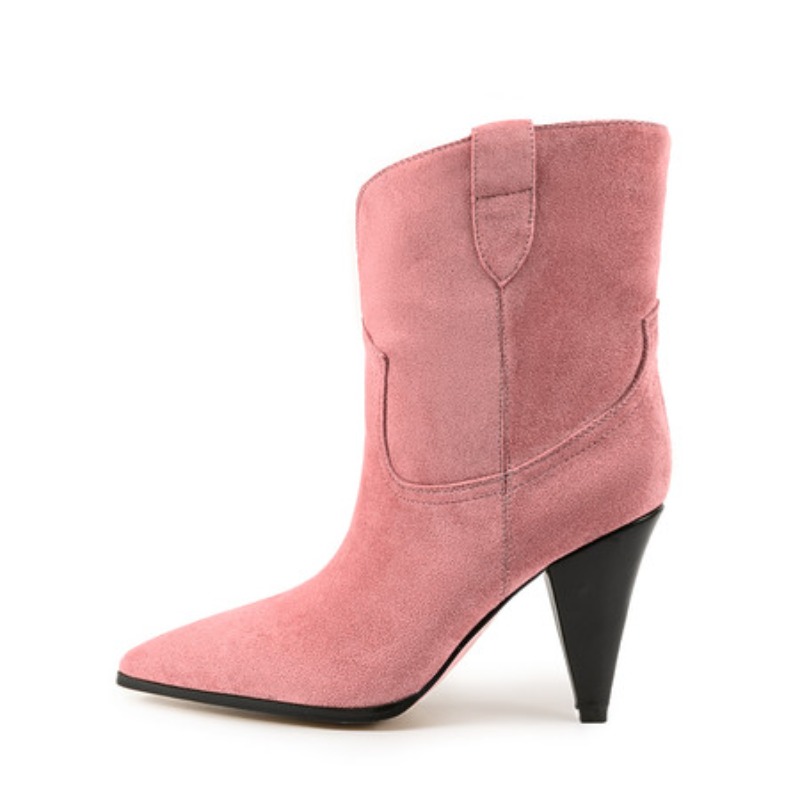 Bicolor Spike Heels Pull On Fa - The Ethnic Fashion 评论和价格